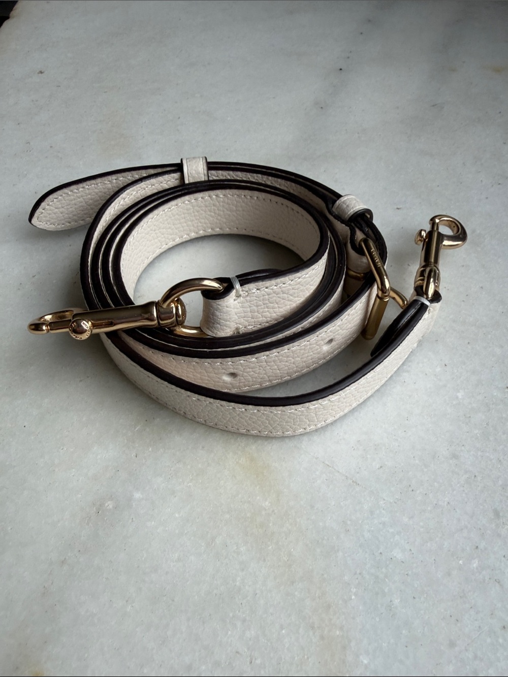 Coach Pebbled Leather Handbag Strap